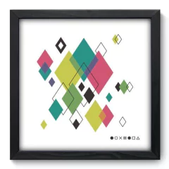 Quadro Decorativo com Moldura - Abstrato - 125qna