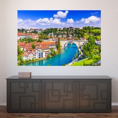 Painel Adesivo de Parede - Suíça - Paisagem - Mundo - 1262pn