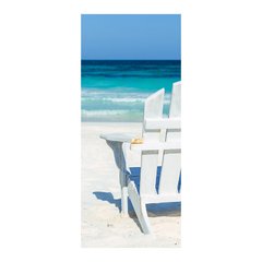 Adesivo Decorativo de Porta - Praia - 1267cnpt na internet