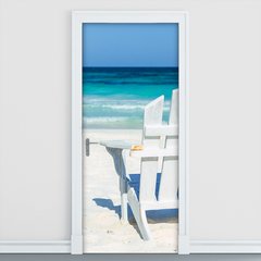 Adesivo Decorativo de Porta - Praia - 1267cnpt