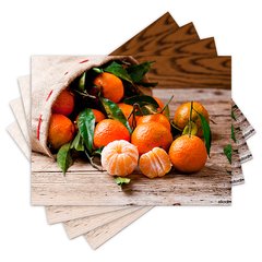 Jogo Americano com 4 peças - Frutas - 1274Jo