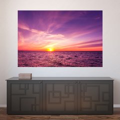 Painel Adesivo de Parede - Pôr do Sol - Mar - 1281pn
