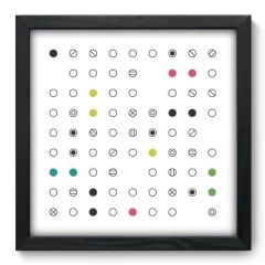 Quadro Decorativo com Moldura - Abstrato - 128qna