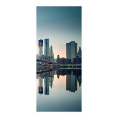 Adesivo Decorativo de Porta - Cidade - Prédios - 1290cnpt na internet