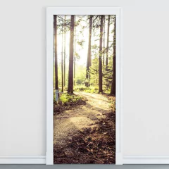 Adesivo Decorativo de Porta - Floresta - 1292cnpt