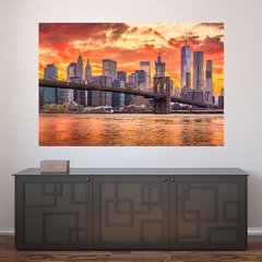 Painel Adesivo de Parede - Nova Iorque - Cidade - 1293pn