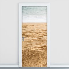 Adesivo Decorativo de Porta - Areia - Praia - 1296cnpt
