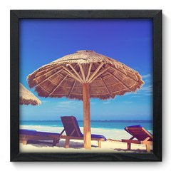 Quadro Decorativo com Moldura - Praia - 129qnp