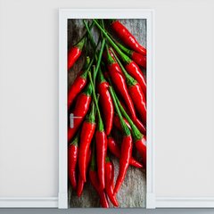 Adesivo Decorativo de Porta - Pimentas - 1300cnpt