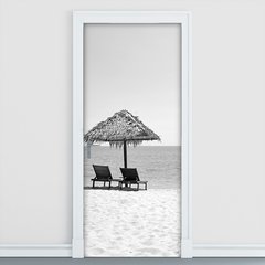 Adesivo Decorativo de Porta - Natureza - Praia - 1302cnpt
