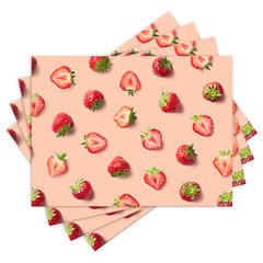 Jogo Americano com 4 peças - Frutas - 1308Jo