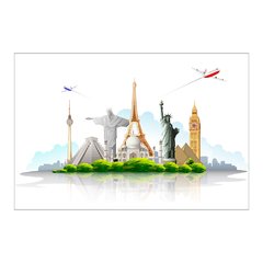 Painel Adesivo de Parede - Viagem - Mundo - 1310pn - comprar online