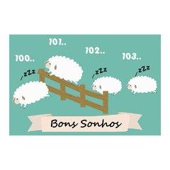 Painel Adesivo de Parede - Ovelhas - Infantil - 1311pn - comprar online