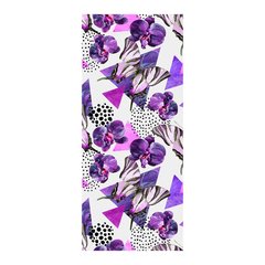 Adesivo Decorativo de Porta - Flores - 1318cnpt na internet