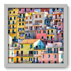 Quadro Decorativo com Moldura - Casas - 131qnp - comprar online