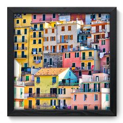 Quadro Decorativo com Moldura - Casas - 131qnp