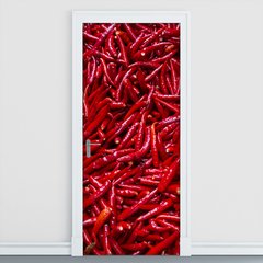 Adesivo Decorativo de Porta - Pimentas - 1320cnpt