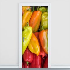 Adesivo Decorativo de Porta - Pimentas - 1324cnpt
