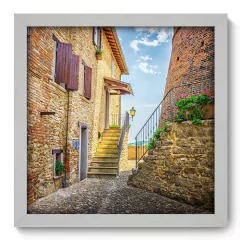 Quadro Decorativo com Moldura - Vilarejo - 133qnp - comprar online