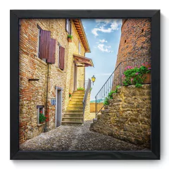 Quadro Decorativo com Moldura - Vilarejo - 133qnp