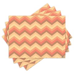 Jogo Americano com 4 peças - Chevron - Abstrato - 1348Jo