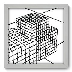 Quadro Decorativo com Moldura - Cubos - 134qna - comprar online