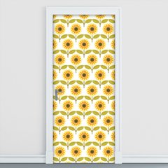 Adesivo Decorativo de Porta - Girassol - 1350cnpt