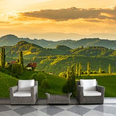 Papel de Parede Campo Paisagem Natureza Sala Painel Adesivo - 135pc