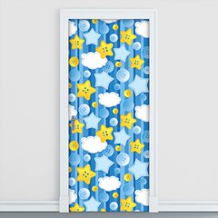 Adesivo Decorativo de Porta - Estrelas - Infantil - 1361cnpt