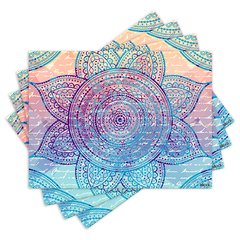 Jogo Americano com 4 peças - Mandala - 1368Jo