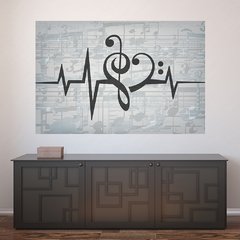 Painel Adesivo de Parede - Música - 1368pn