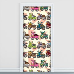 Adesivo Decorativo de Porta - Motocicletas - Infantil - 1369cnpt