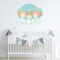 Adesivo de Parede Infantil Anjinhos Quarto Bebe - 137ir