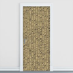 Adesivo Decorativo de Porta - Hieróglifo - 1382cnpt
