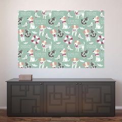 Painel Adesivo de Parede - Cachorros - Pet Shop - 1385pn