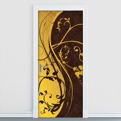 Adesivo Decorativo de Porta - Floral - 1388cnpt