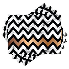 Jogo Americano com 4 peças - Chevron - Abstrato - Geométrico - 1390Jo