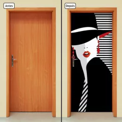 Adesivo Decorativo de Porta - Fashion - Mulher - 1399cnpt - comprar online