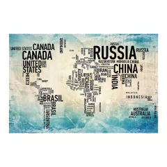 Painel Adesivo de Parede - Mapa Mundi - Mundo - 1416pn - comprar online