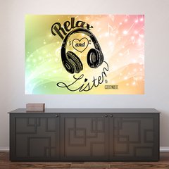 Painel Adesivo de Parede - Música - 1420pn