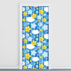 Adesivo Decorativo de Porta - Nuvens - Infantil - 1423cnpt