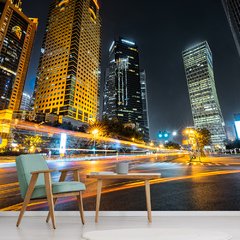 Papel de Parede Urbano Cidade Paisagem Sala Painel Adesivo - 143pc