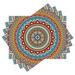 Jogo Americano com 4 peças - Mandala - 1441Jo