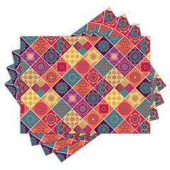 Jogo Americano com 4 peças - Mandalas - 1449Jo