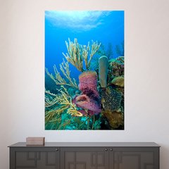 Painel Adesivo de Parede - Fundo do Mar - 1449pn