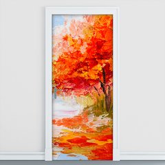 Adesivo Decorativo de Porta - Floresta - 144cnpt