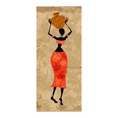 Adesivo Decorativo de Porta - Africana - 1453cnpt na internet