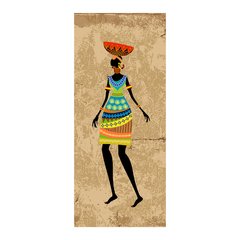 Adesivo Decorativo de Porta - Africana - 1454cnpt na internet