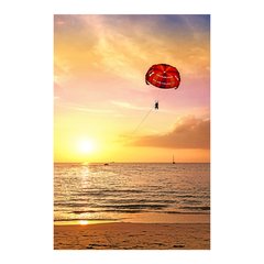 Painel Adesivo de Parede - Pôr do Sol - Paraquedas - 1458pn - comprar online