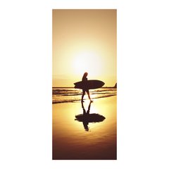 Adesivo Decorativo de Porta - Surfista - Surf - 145cnpt na internet